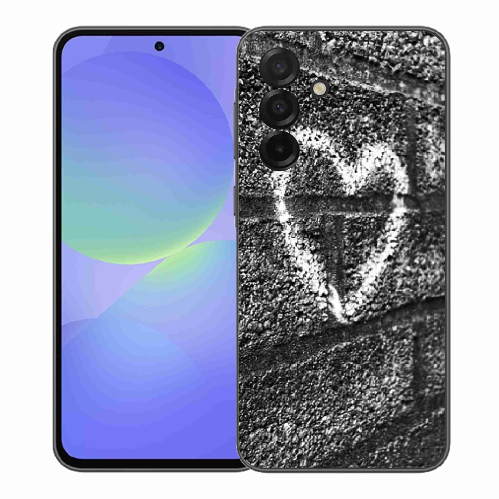 Gélový kryt mmCase na Samsung Galaxy A37 5G - srdce na stene