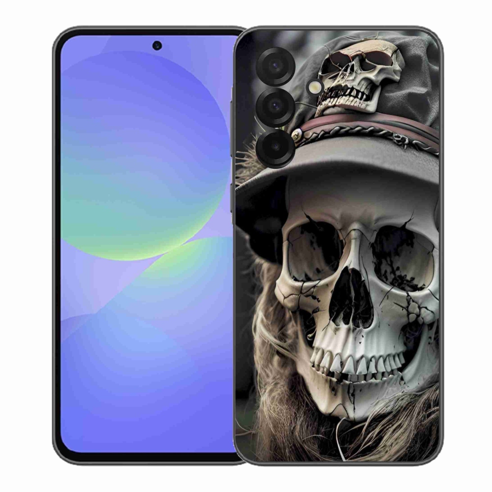 Gélový kryt mmCase na Samsung Galaxy A37 5G - temná lebka