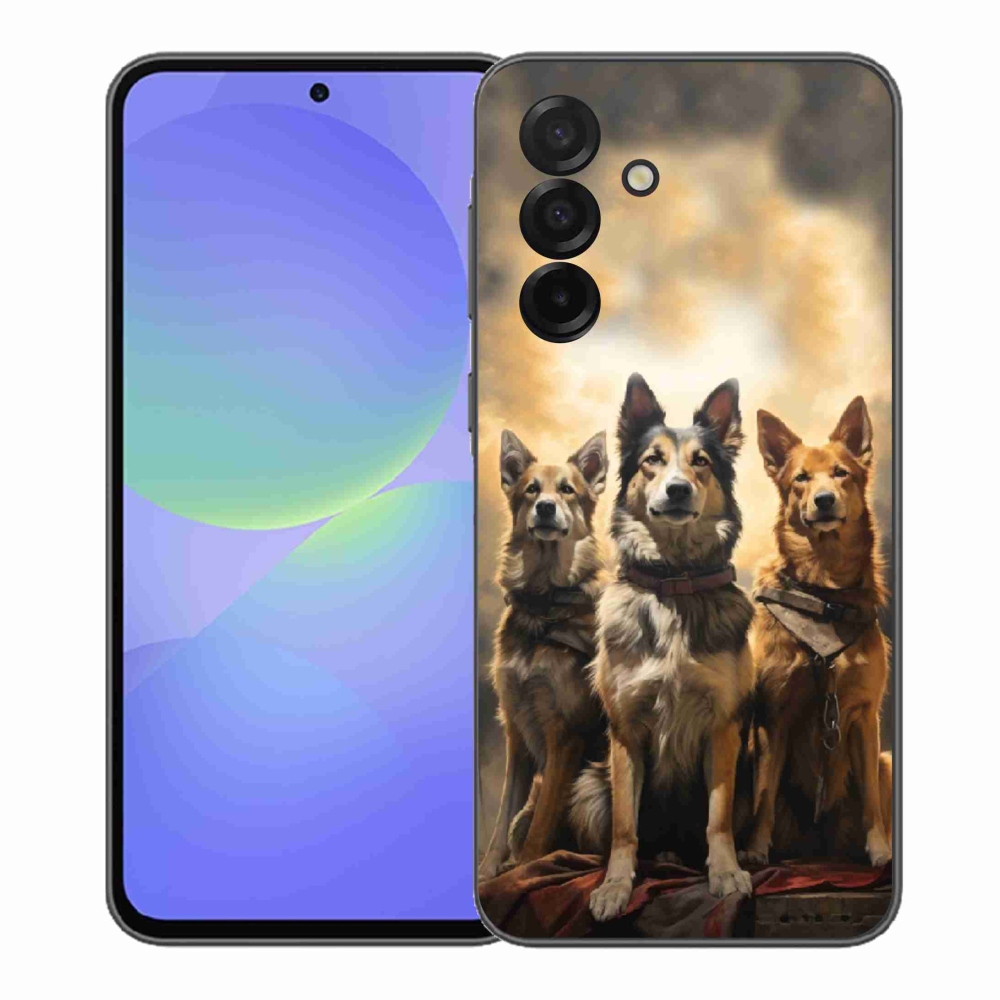 Gélový kryt mmCase na Samsung Galaxy A37 5G - tri psy