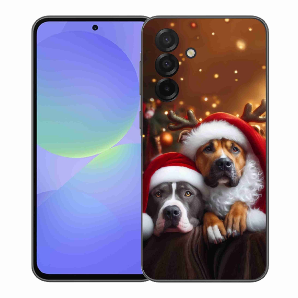 Gélový kryt mmCase na Samsung Galaxy A37 5G - vianočné psy