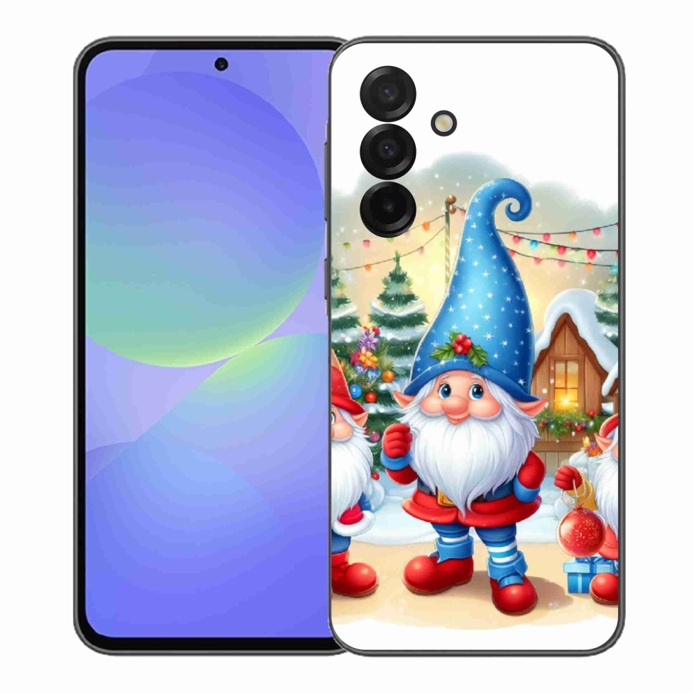 Gélový kryt mmCase na Samsung Galaxy A37 5G - vianočné škriatkovia