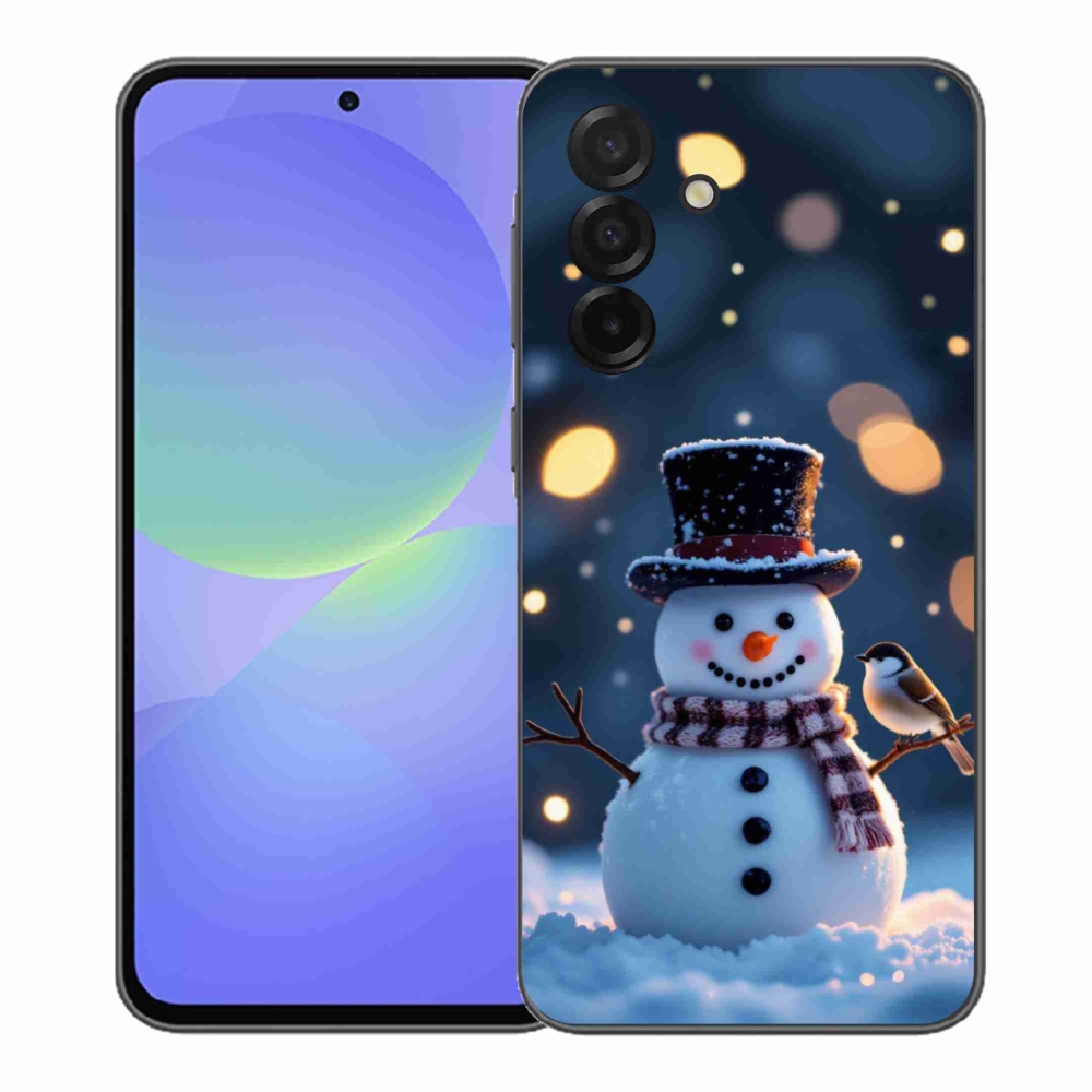 Gélový kryt mmCase na Samsung Galaxy A37 5G - vianočný snehuliak