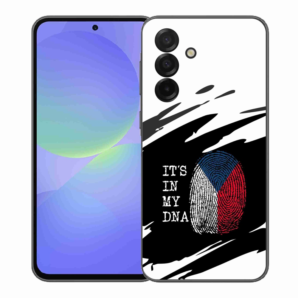 Gélový kryt mmCase na Samsung Galaxy A37 5G - vlajka odtlačok prsta čiernobiele pozadie