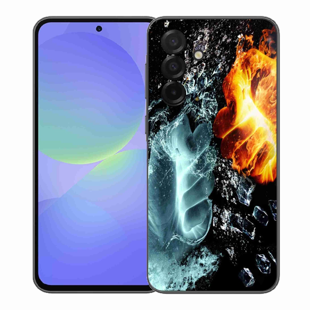 Gélový kryt mmCase na Samsung Galaxy A37 5G - voda a oheň