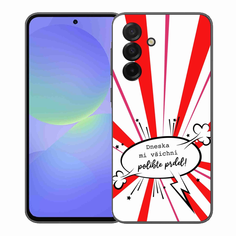 Gélový kryt mmCase na Samsung Galaxy A37 5G - vtipný text 15 biele pozadie