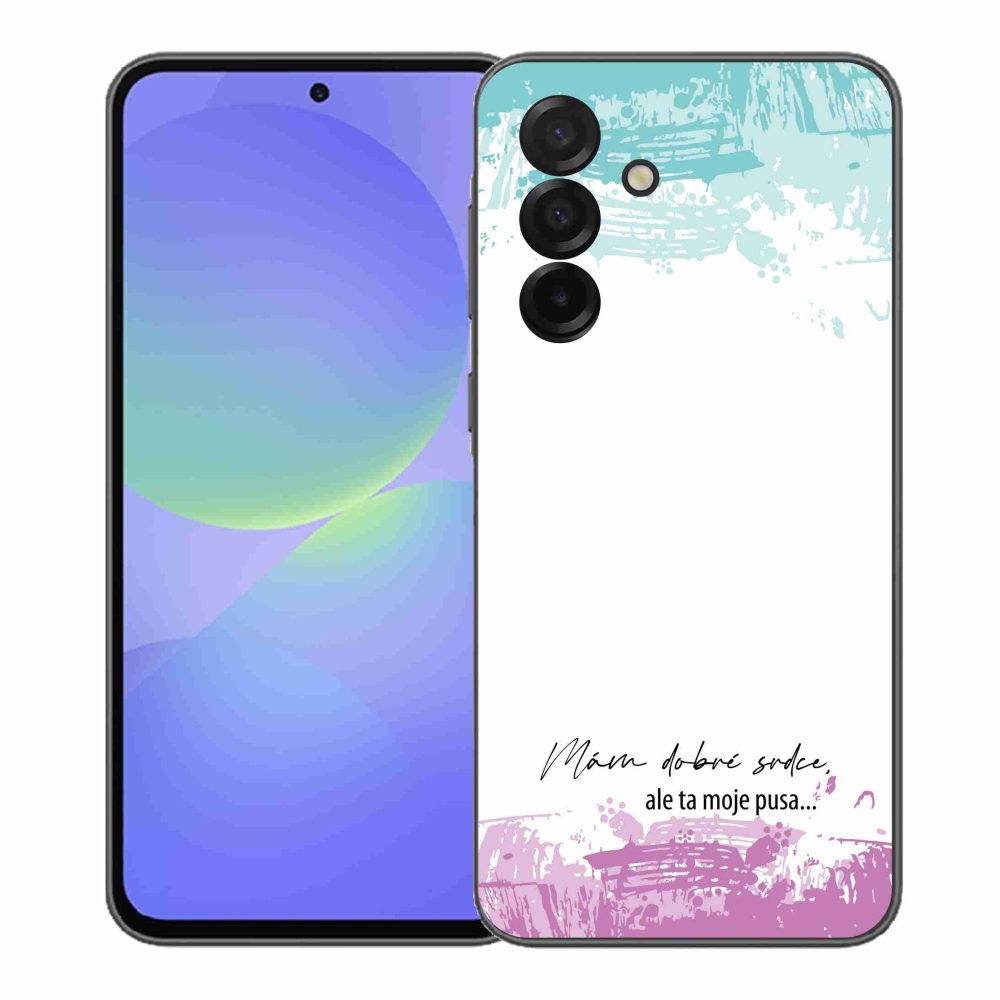 Gélový kryt mmCase na Samsung Galaxy A37 5G - vtipný text 3 biele pozadie