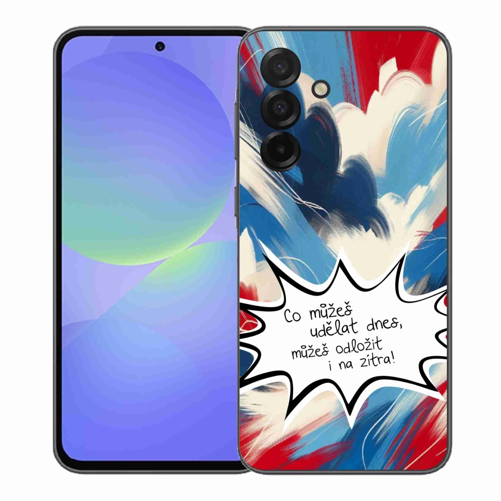 Gélový kryt mmCase na Samsung Galaxy A37 5G - vtipný text 9 biele pozadie