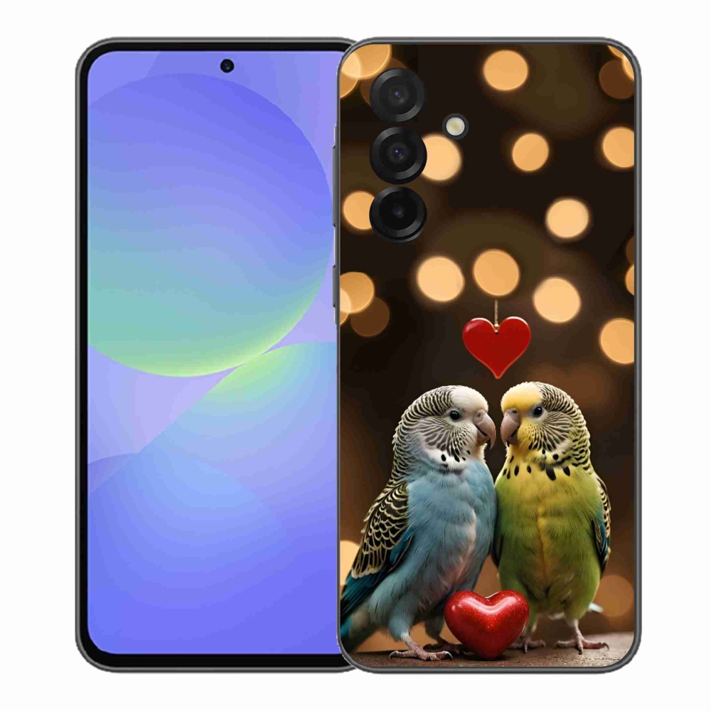 Gélový kryt mmCase na Samsung Galaxy A37 5G - zamilovaní papagáje
