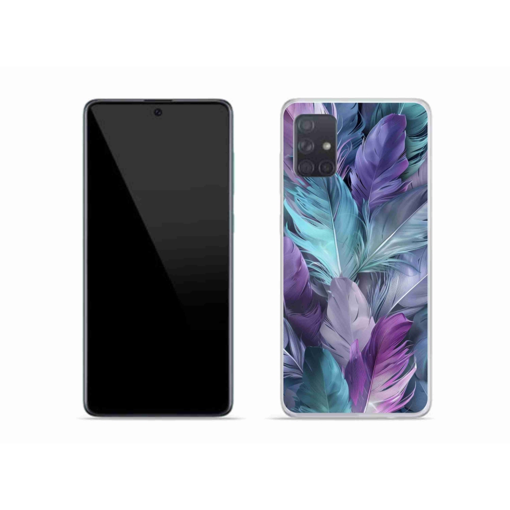Gélový kryt mmCase na Samsung Galaxy A51 - farebné perie 2