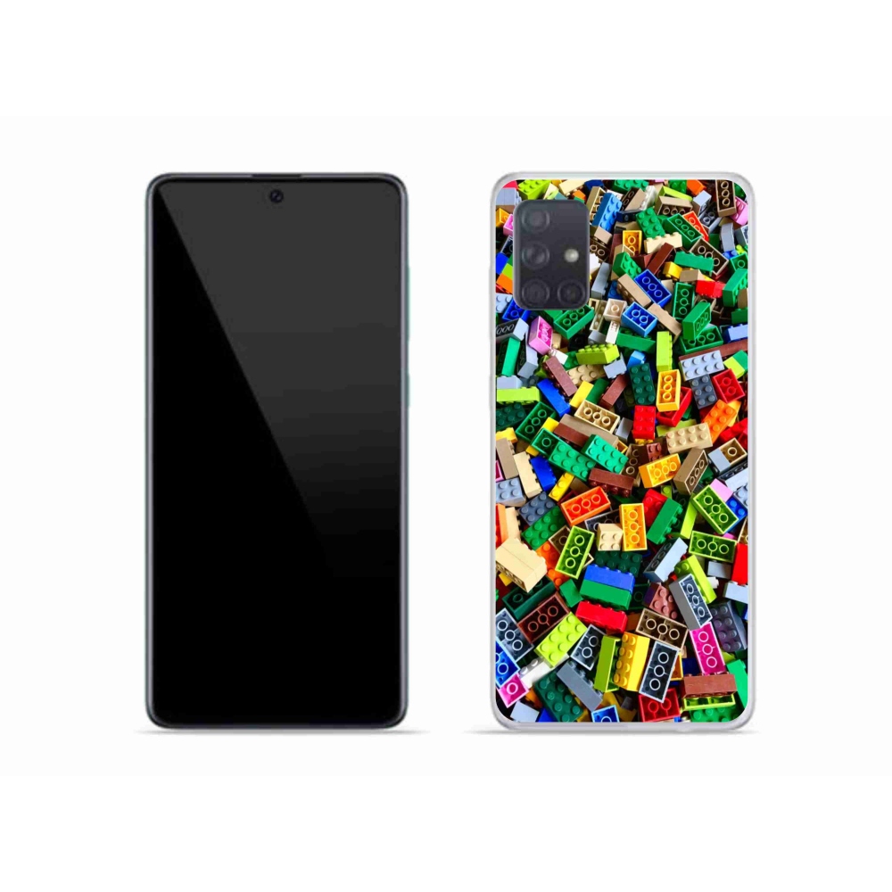 Gélový kryt mmCase na Samsung Galaxy A51 - farebné stavebné kocky