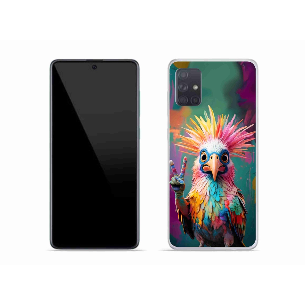 Gélový kryt mmCase na Samsung Galaxy A51 - farebný rebel