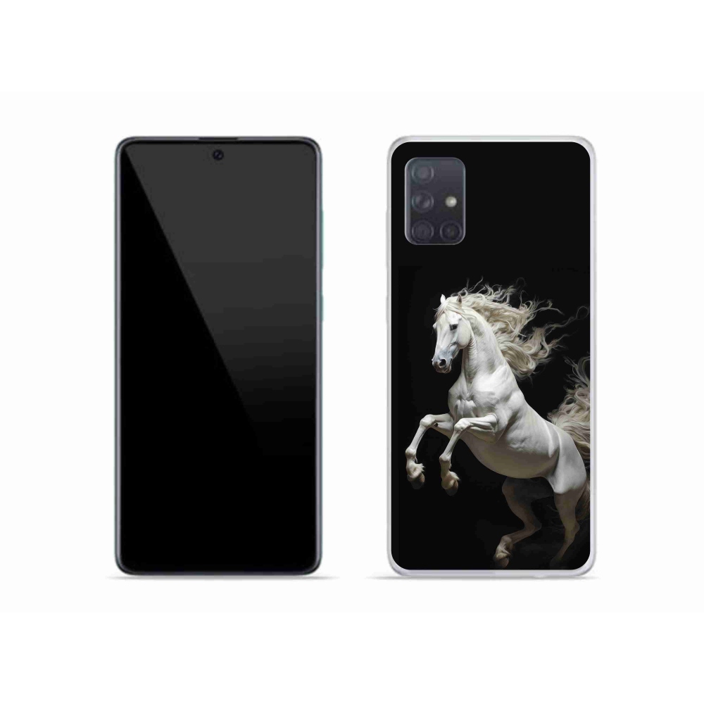 Gélový kryt mmCase na Samsung Galaxy A51 - biely kôň 4
