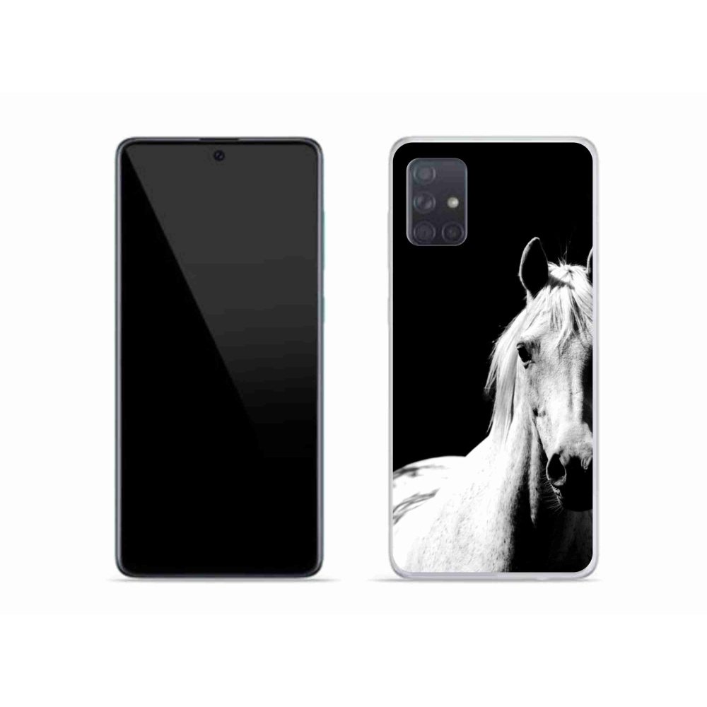 Gélový kryt mmCase na Samsung Galaxy A51 - biely kôň 5