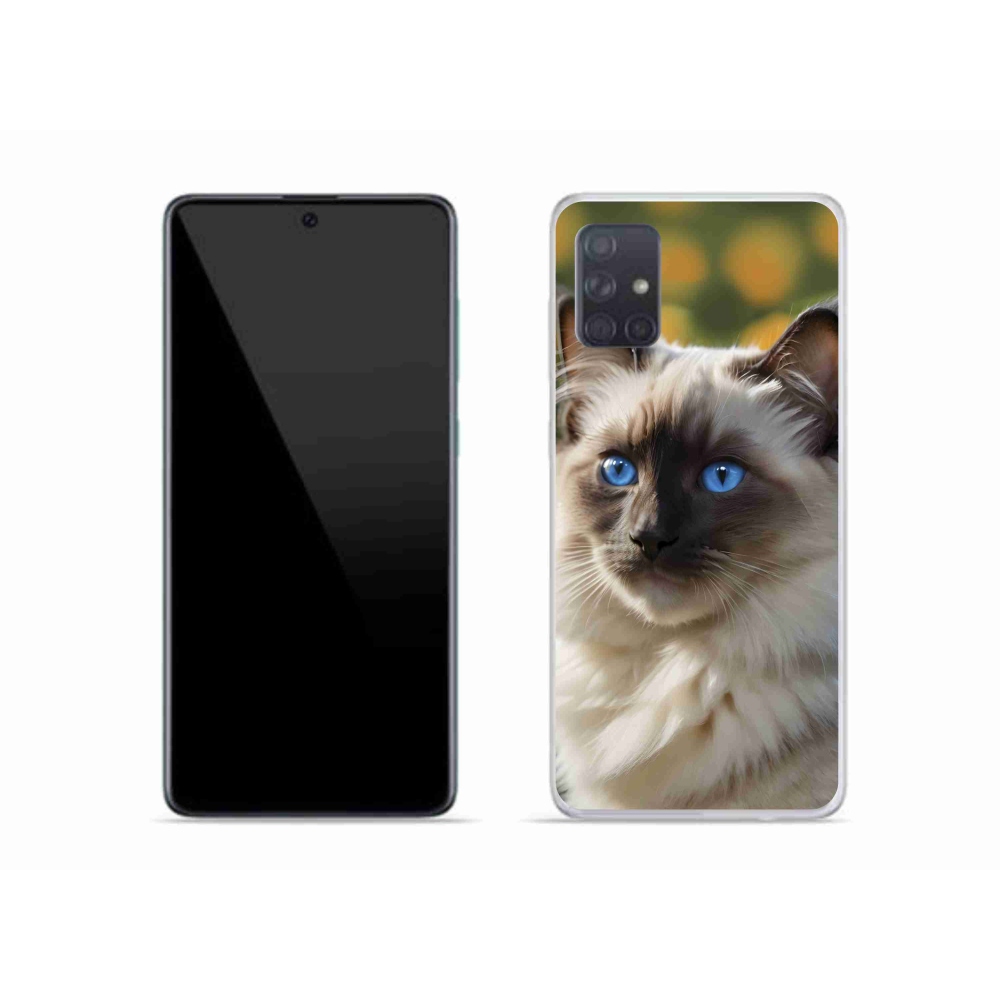 Gélový kryt mmCase na Samsung Galaxy A51 - biely ragdoll