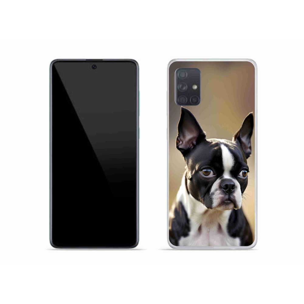 Gélový kryt mmCase na Samsung Galaxy A51 - bostonský teriér