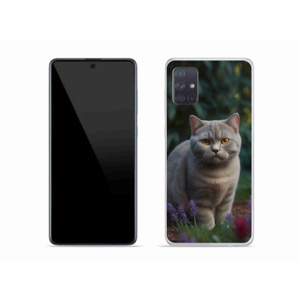 Gélový kryt mmCase na Samsung Galaxy A51 - britská mačka