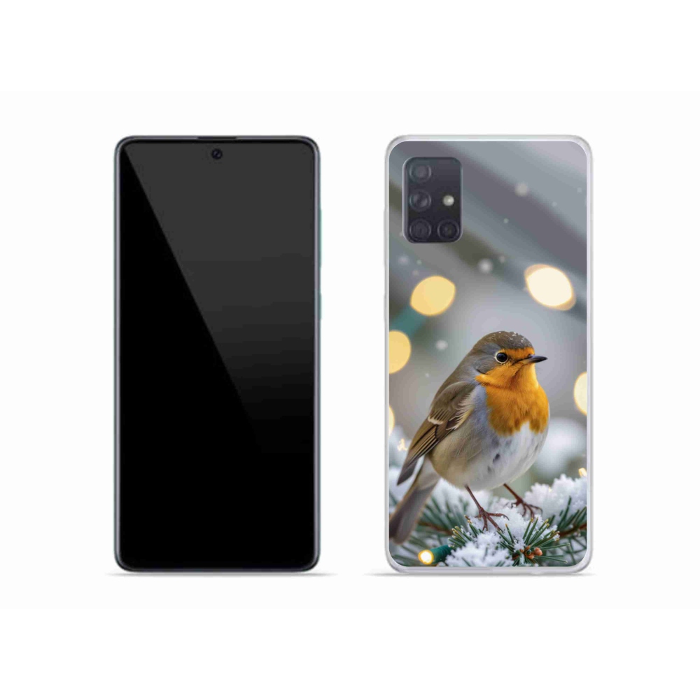 Gélový kryt mmCase na Samsung Galaxy A51 - červienka v zime
