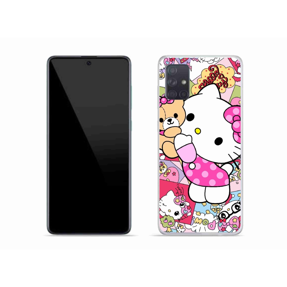 Gélový kryt mmCase na Samsung Galaxy A51 - cute kitty