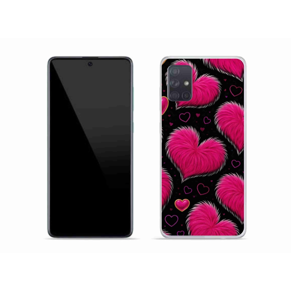 Gélový kryt mmCase na Samsung Galaxy A51 - hebké srdce