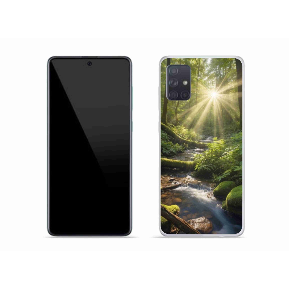 Gélový kryt mmCase na Samsung Galaxy A51 - hlbina lesa