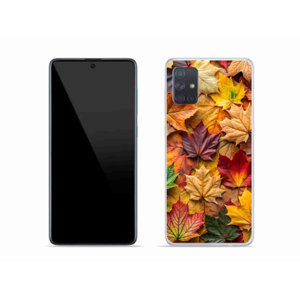 Gélový kryt mmCase na Samsung Galaxy A51 - javorové listy 2