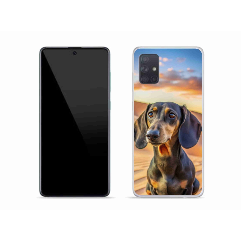 Gélový kryt mmCase na Samsung Galaxy A51 - jazvečík 3