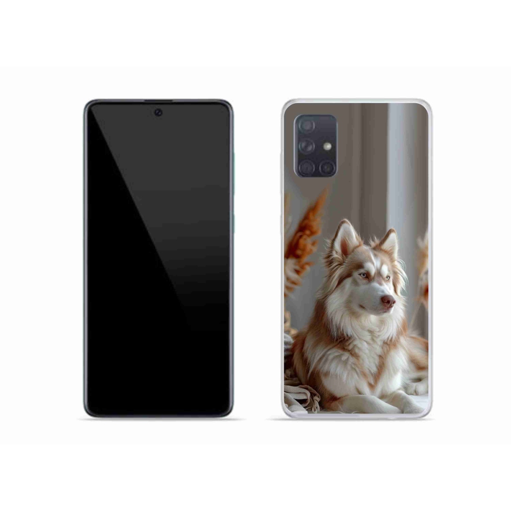 Gélový kryt mmCase na Samsung Galaxy A51 - pokojný sibírsky husky