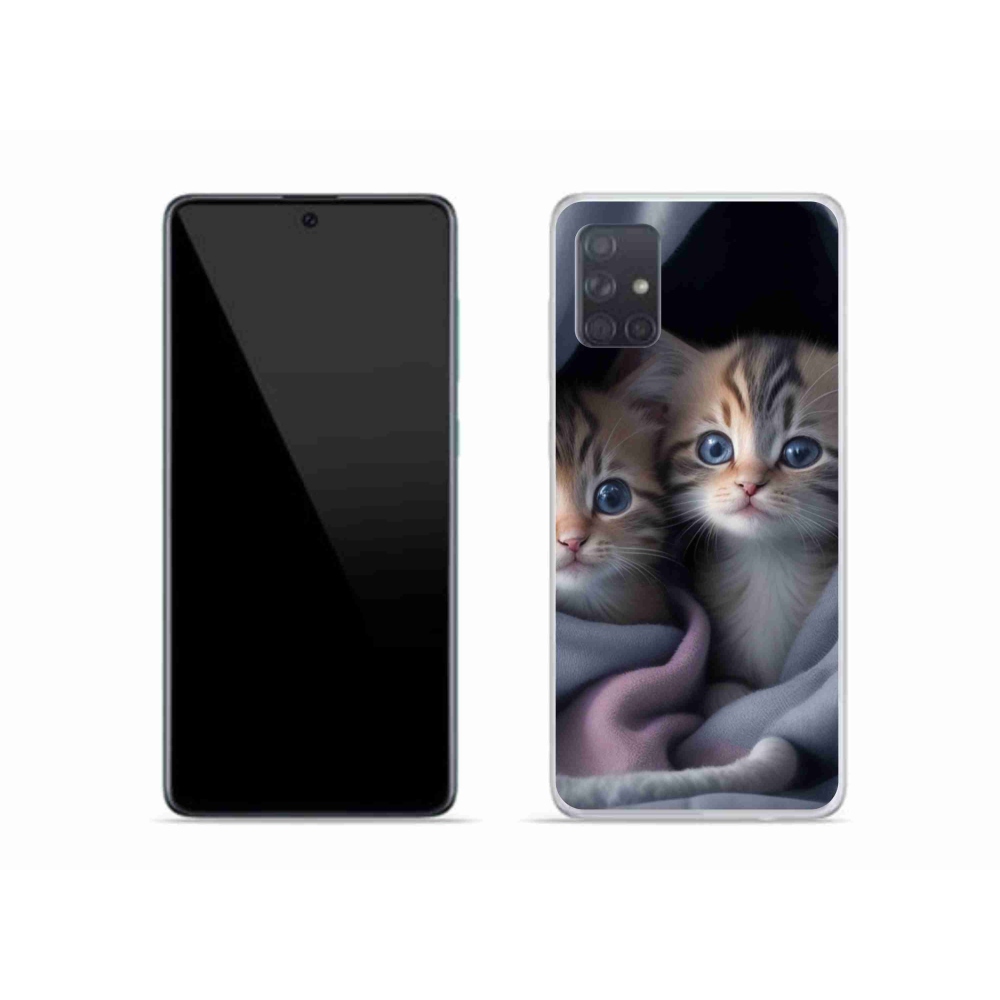 Gélový kryt mmCase na Samsung Galaxy A51 - mačacie duo 2