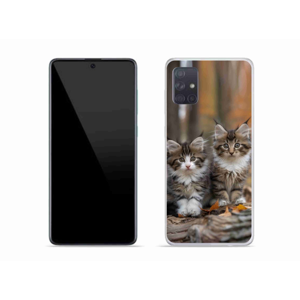Gélový kryt mmCase na Samsung Galaxy A51 - mačacie duo 3