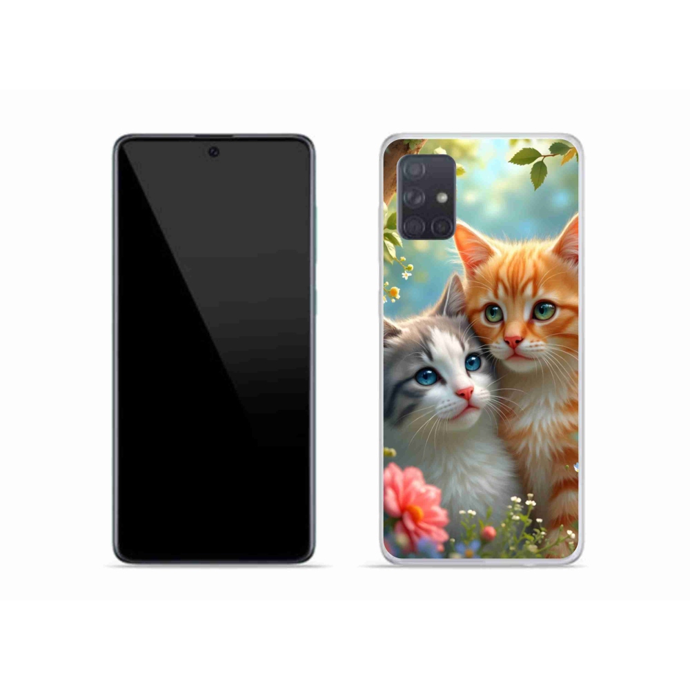 Gélový kryt mmCase na Samsung Galaxy A51 - mačacia láska 2