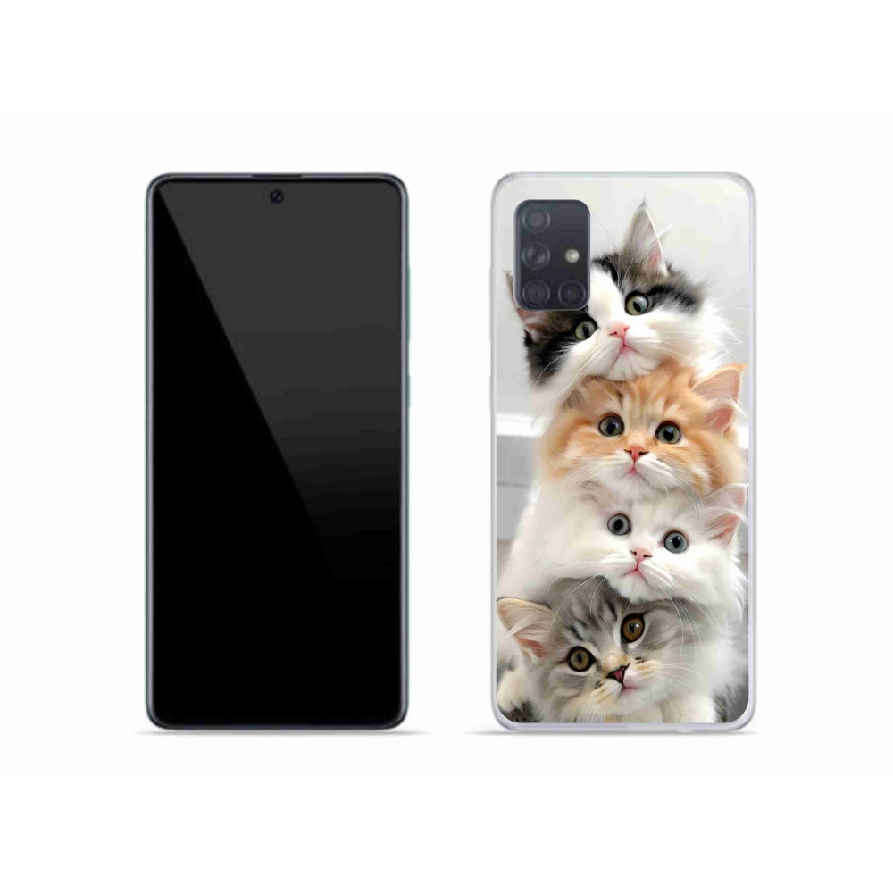 Gélový kryt mmCase na Samsung Galaxy A51 - mačacia partia