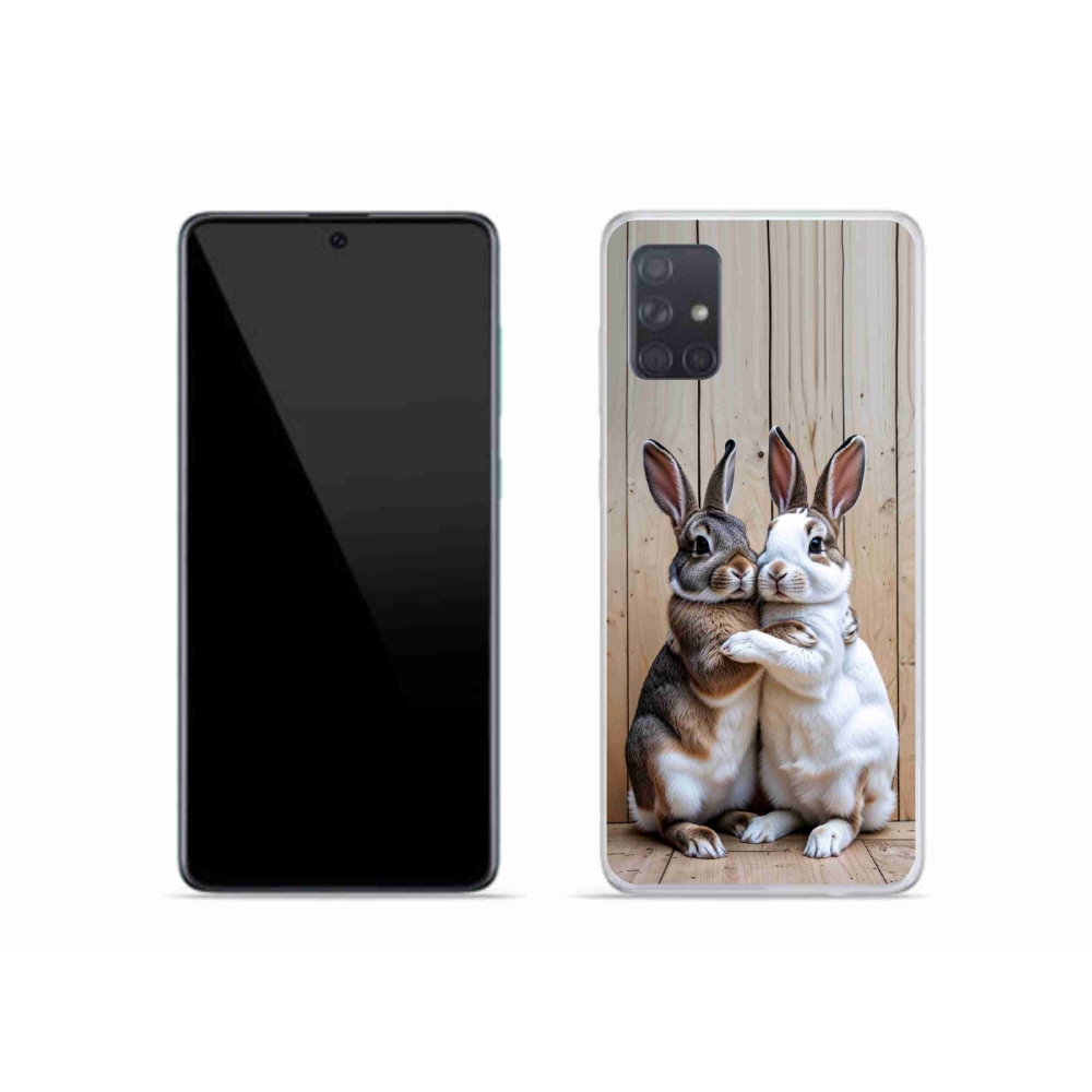Gélový kryt mmCase na Samsung Galaxy A51 - králičie pár