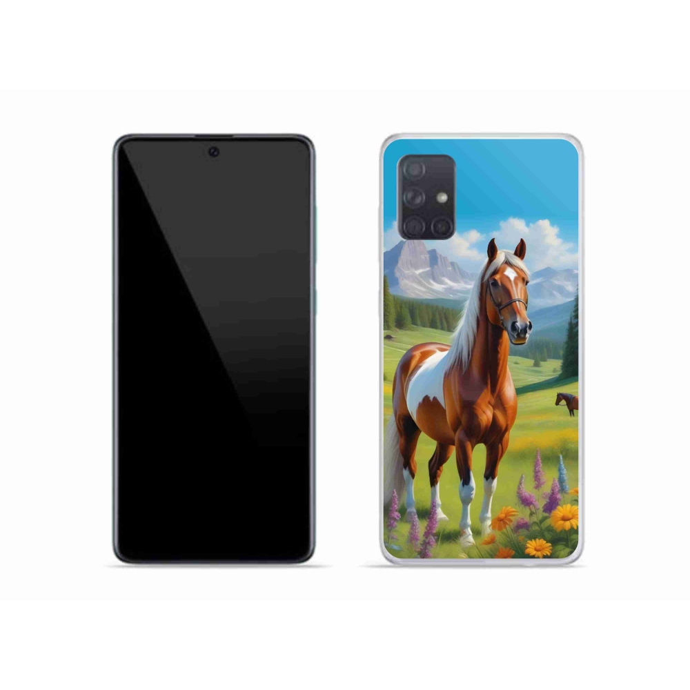 Gélový kryt mmCase na Samsung Galaxy A51 - kôň na lúke