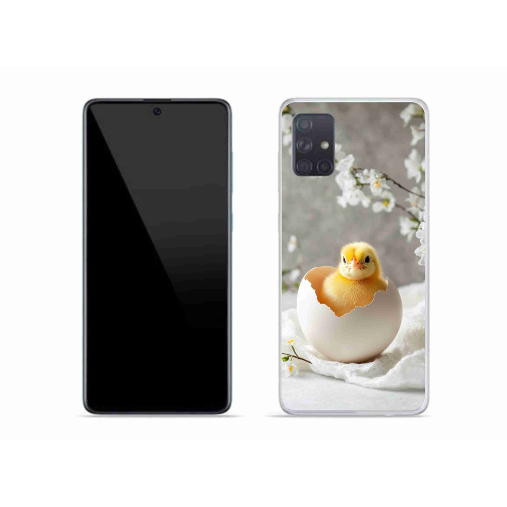 Gélový kryt mmCase na Samsung Galaxy A51 - kuriatko