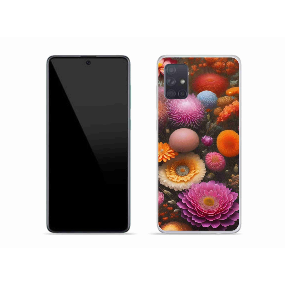 Gélový kryt mmCase na Samsung Galaxy A51 - kvetinová kompozícia