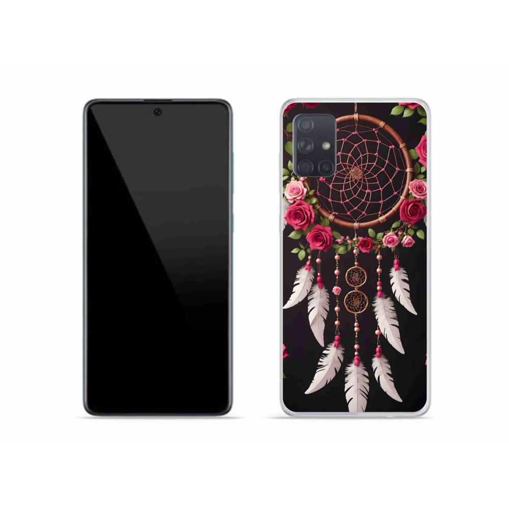 Gélový kryt mmCase na Samsung Galaxy A51 - lapač snov s ružami