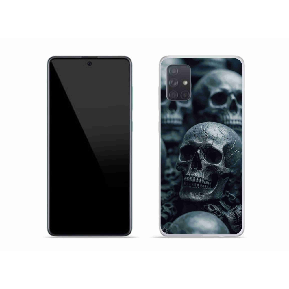 Gélový kryt mmCase na Samsung Galaxy A51 - lebka 2