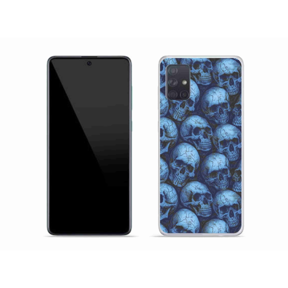 Gélový kryt mmCase na Samsung Galaxy A51 - lebky