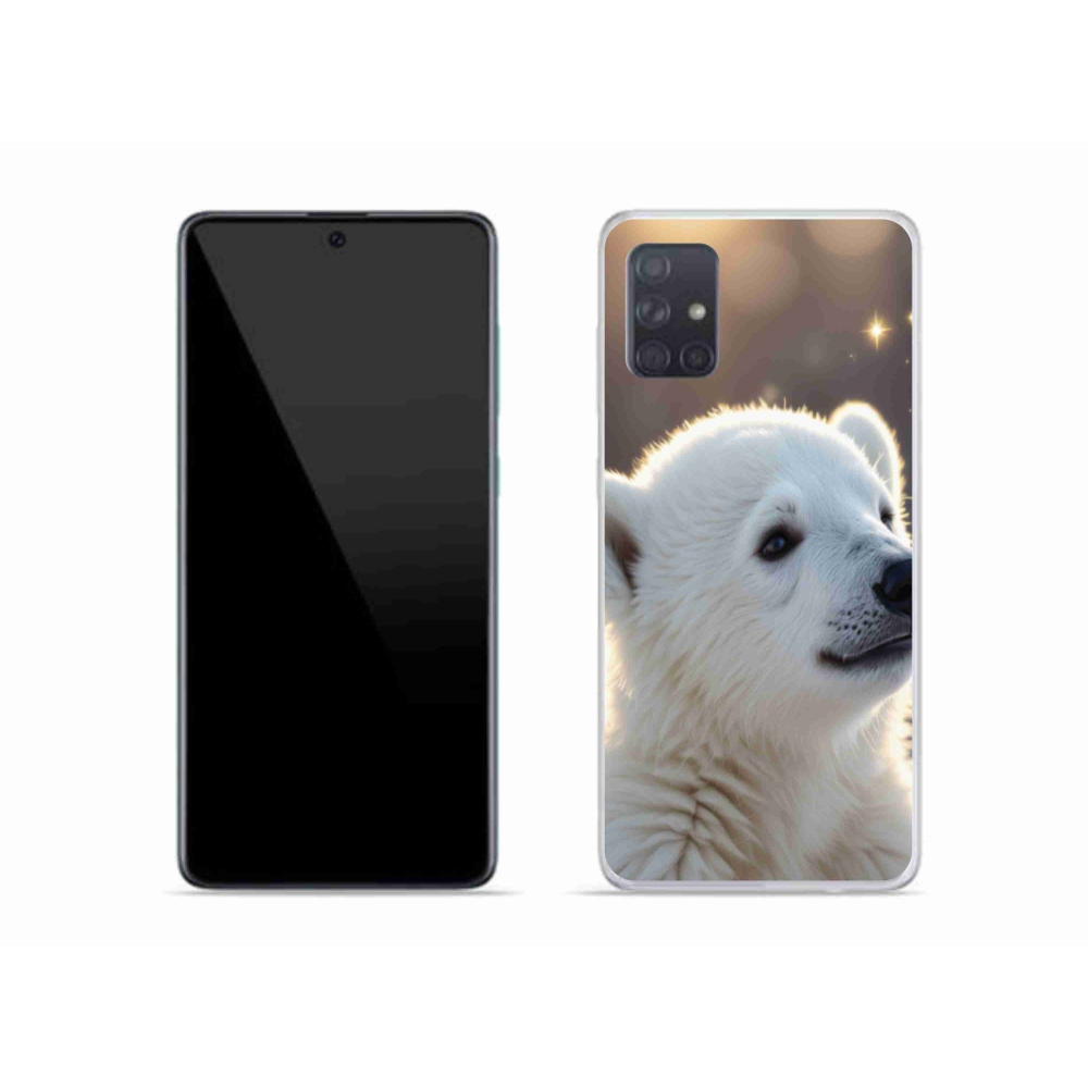 Gélový kryt mmCase na Samsung Galaxy A51 - ľadový medveď