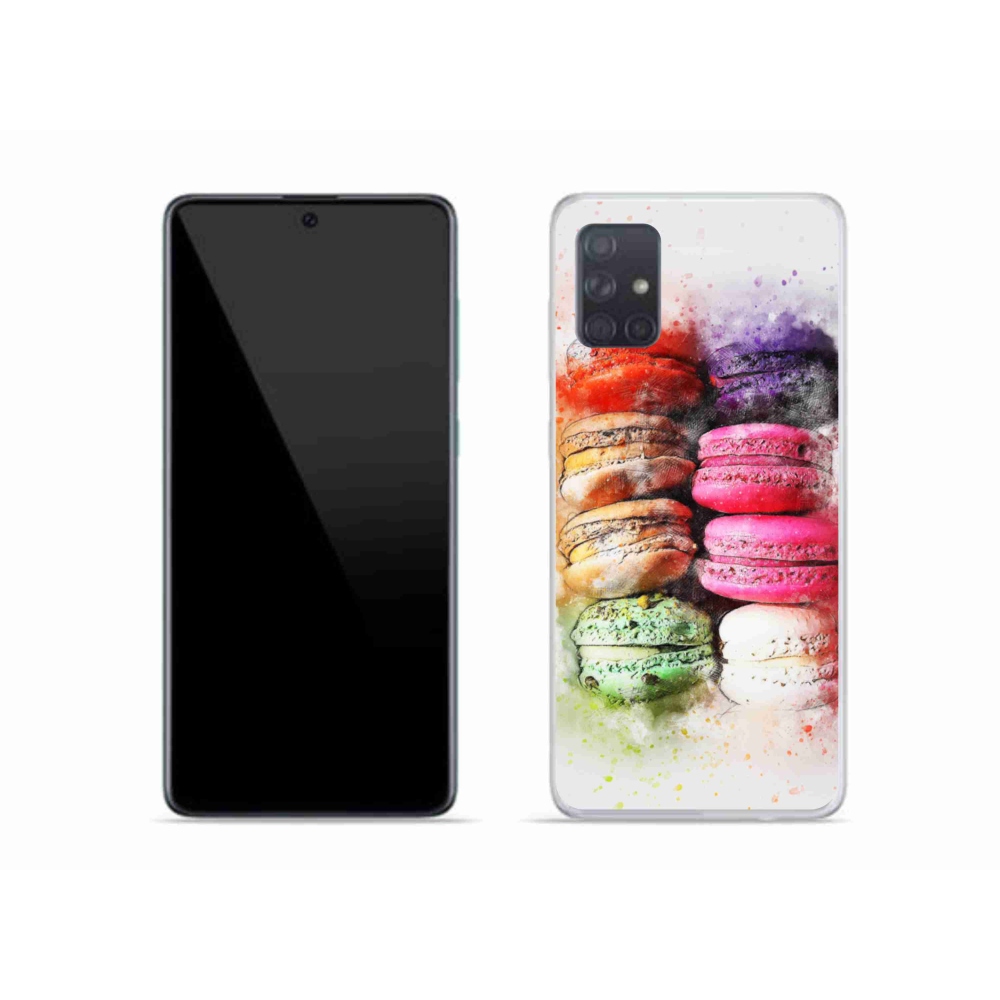 Gélový kryt mmCase na Samsung Galaxy A51 - makrónky