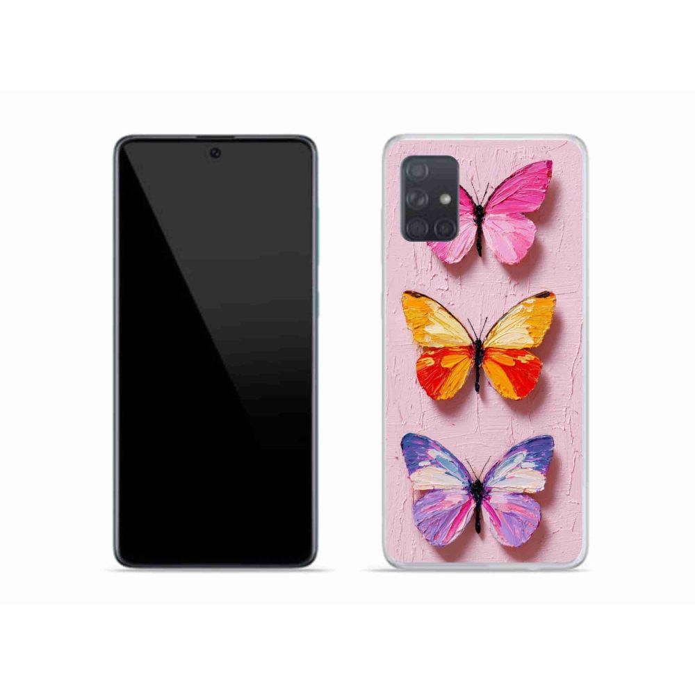 Gélový kryt mmCase na Samsung Galaxy A51 - motýlia trojica