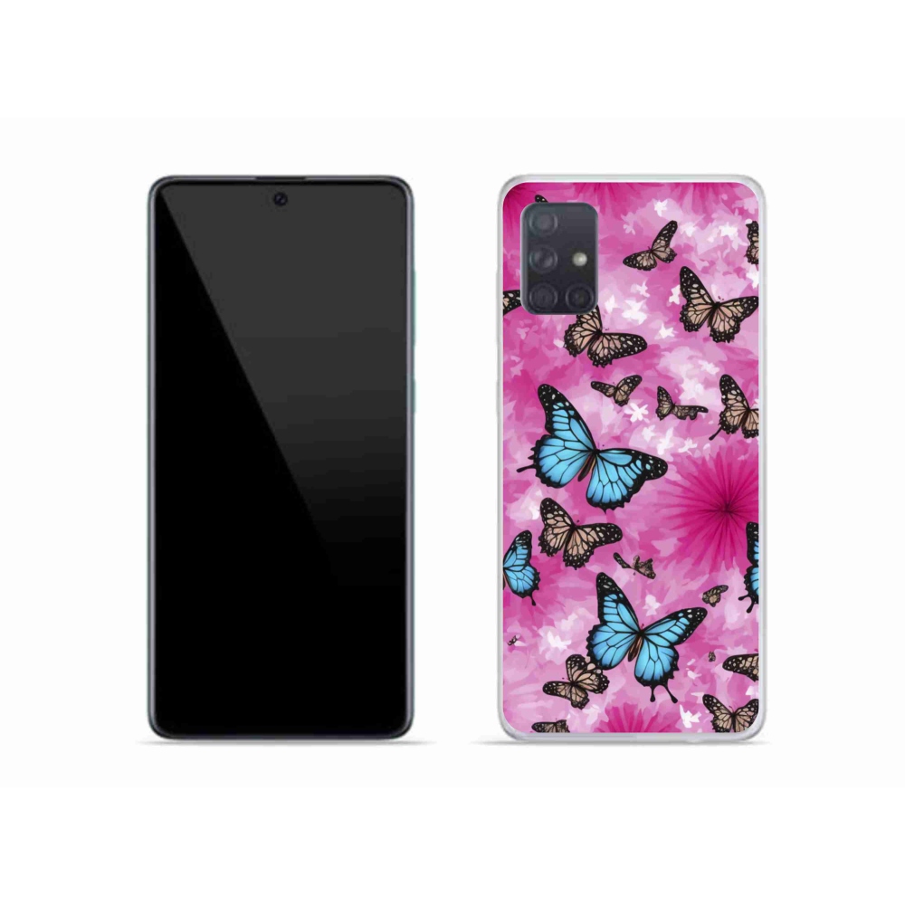 Gélový kryt mmCase na Samsung Galaxy A51 - motýlia záhrada