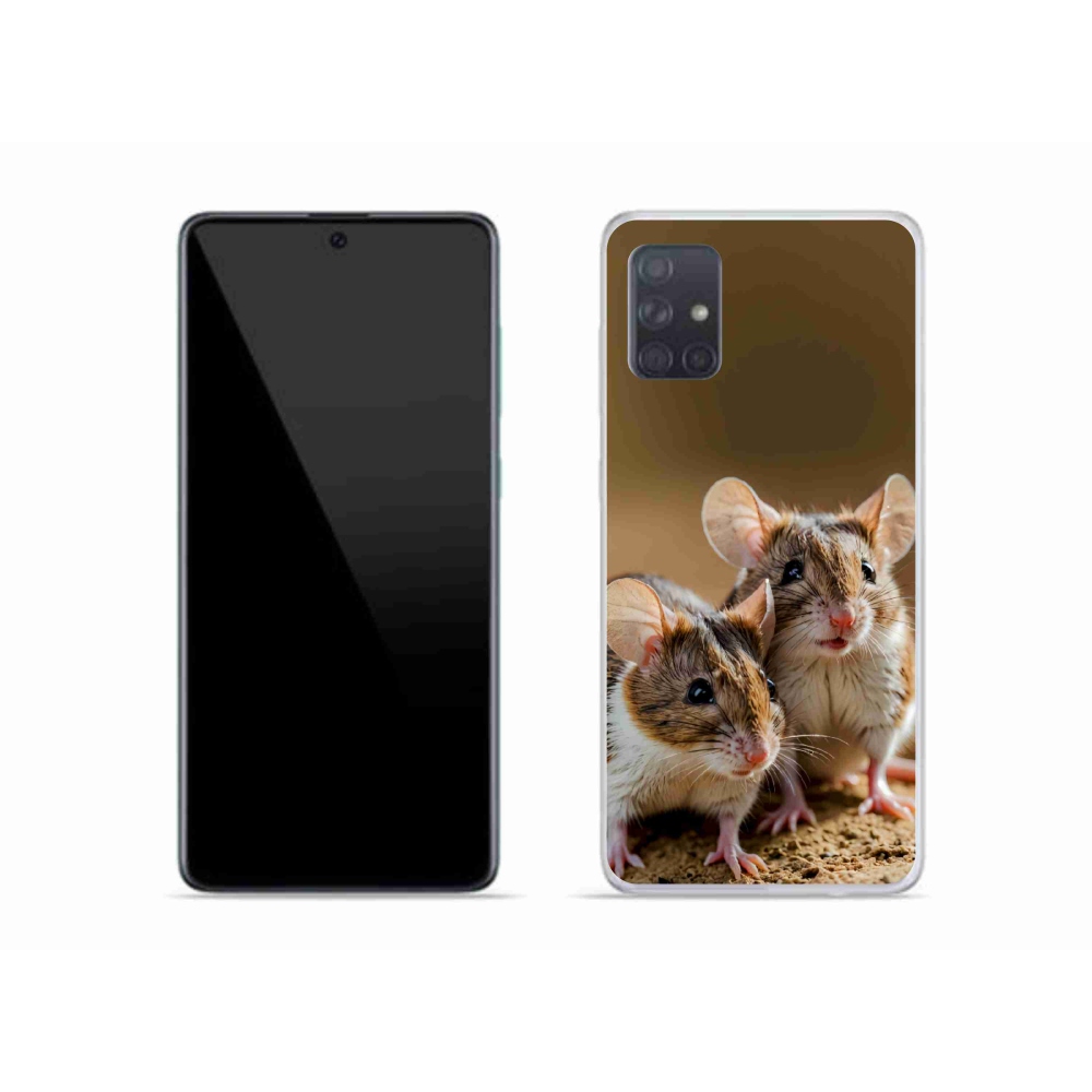 Gélový kryt mmCase na Samsung Galaxy A51 - myší duo