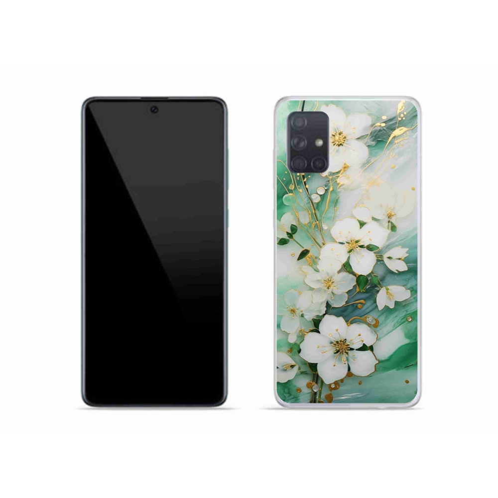 Gélový kryt mmCase na Samsung Galaxy A51 - nežné kvety