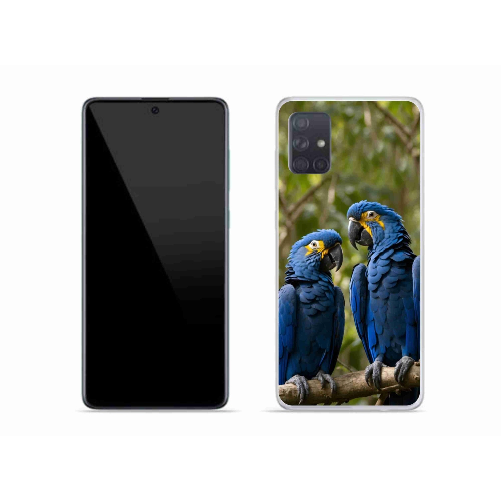 Gélový kryt mmCase na Samsung Galaxy A51 - papagájové duo