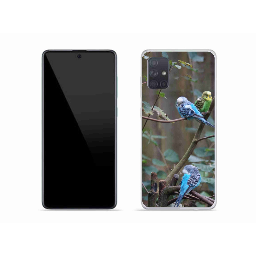Gélový kryt mmCase na Samsung Galaxy A51 - papagáje na vetve