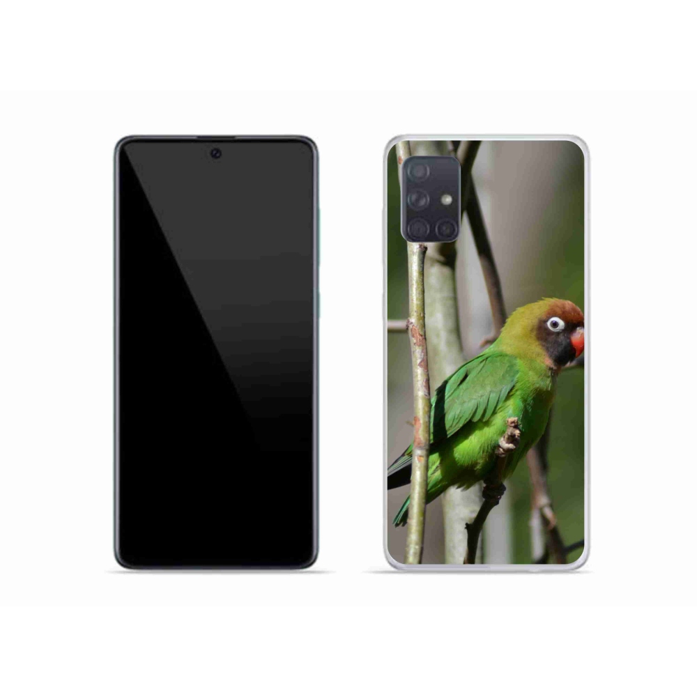 Gélový kryt mmCase na Samsung Galaxy A51 - papagáj agapornis