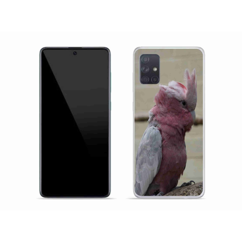 Gélový kryt mmCase na Samsung Galaxy A51 - papagáj kakadu ružový
