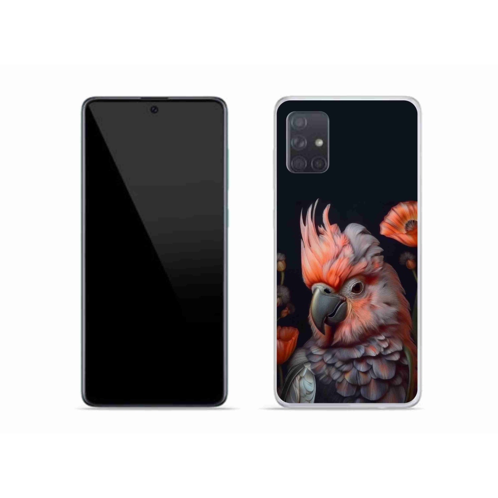 Gélový kryt mmCase na Samsung Galaxy A51 - papagáj kakadu vo farbách