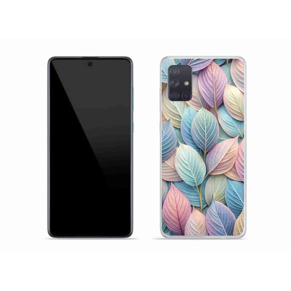 Gélový kryt mmCase na Samsung Galaxy A51 - pastelové listy